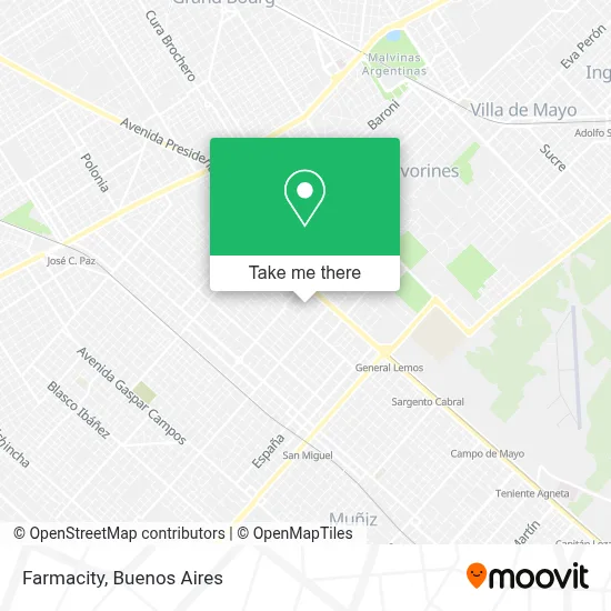 Farmacity map