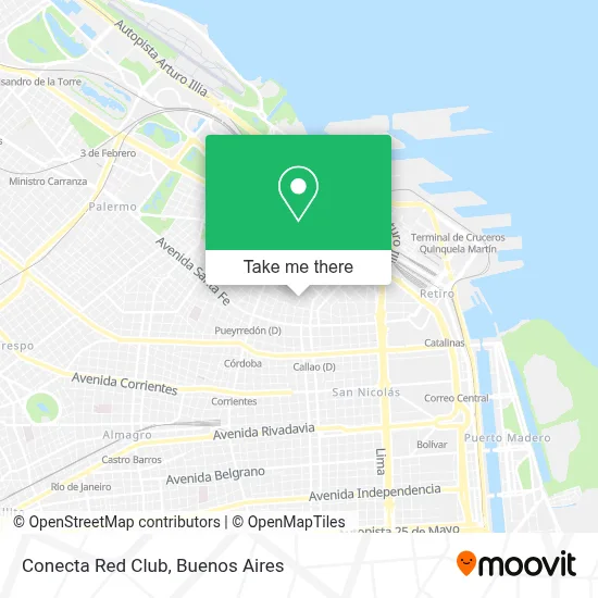 Conecta Red Club map