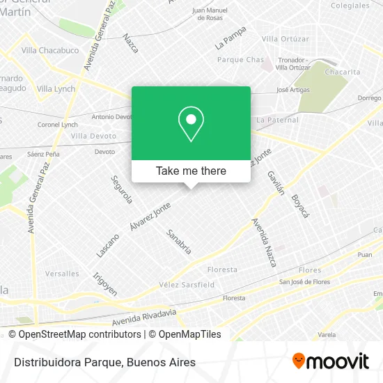 Distribuidora Parque map