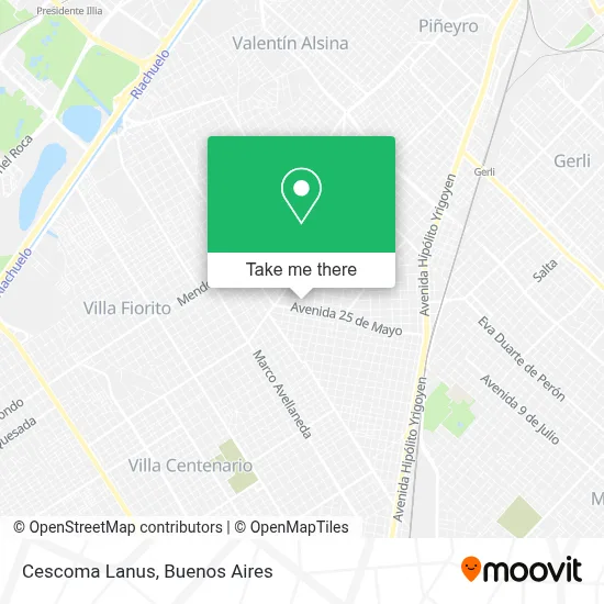 Cescoma Lanus map