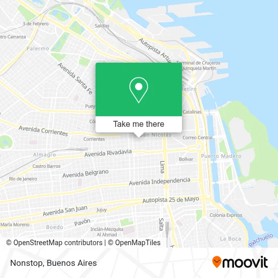 Nonstop map