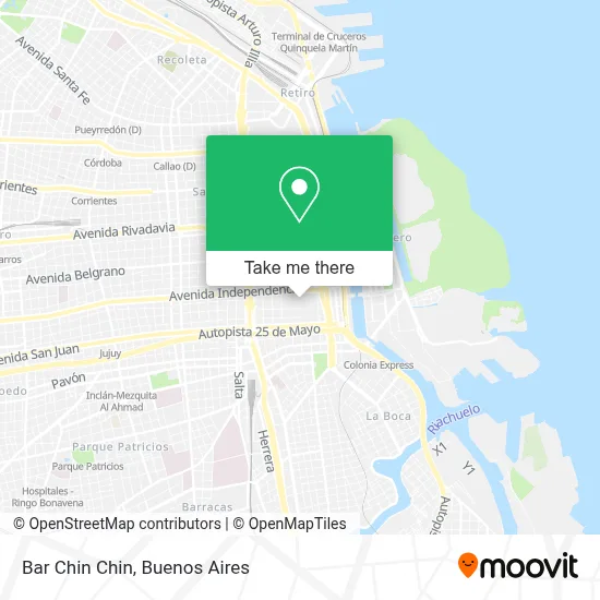 Bar Chin Chin map