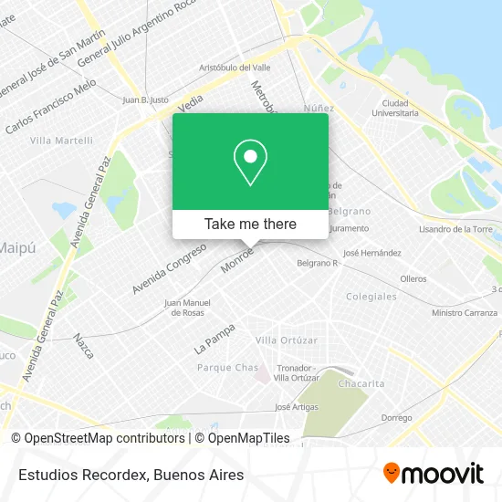 Estudios Recordex map
