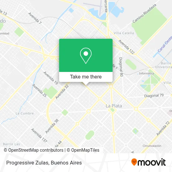 Progressive Zulas map