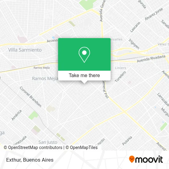 Exthur map