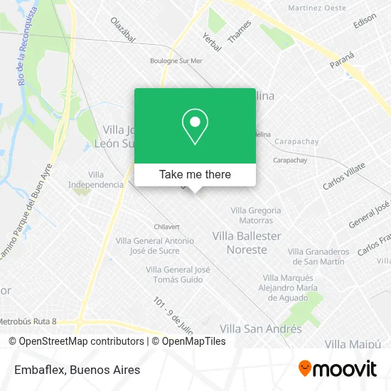 Embaflex map