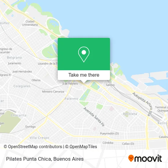 Pilates Punta Chica map