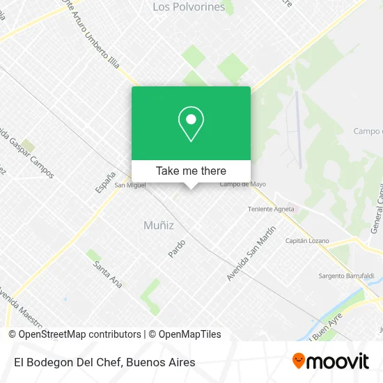 El Bodegon Del Chef map
