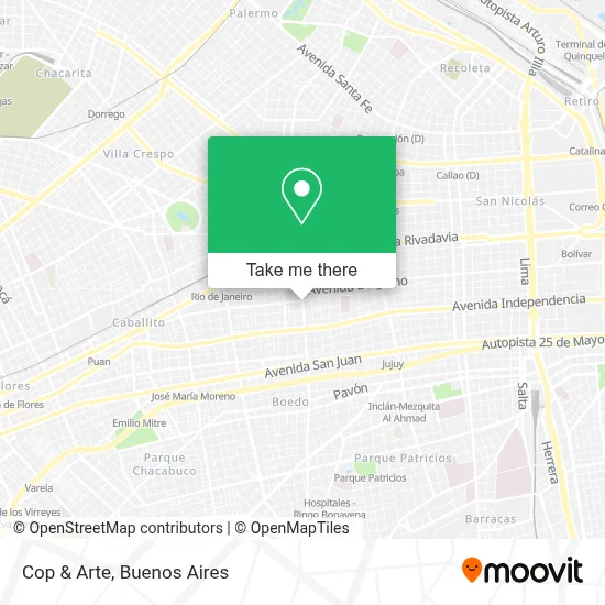 Cop & Arte map