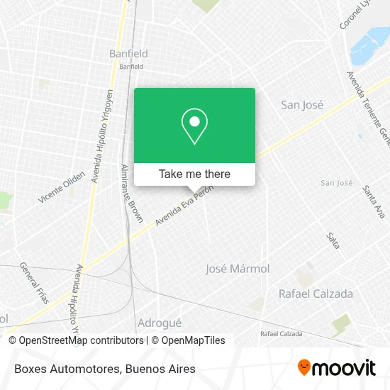 Boxes Automotores map