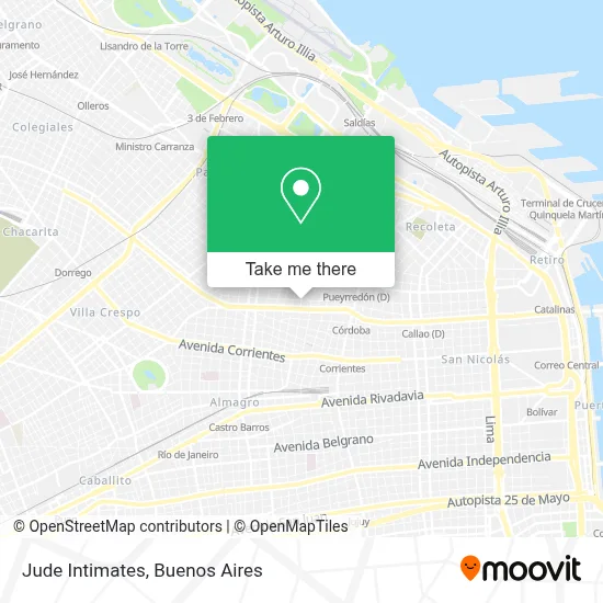 Jude Intimates map