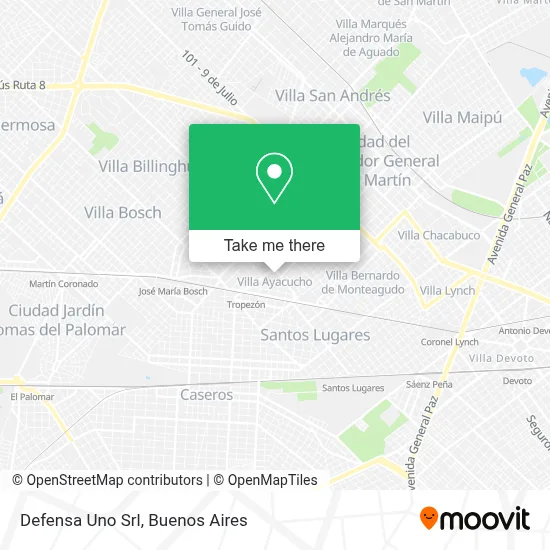 Defensa Uno Srl map