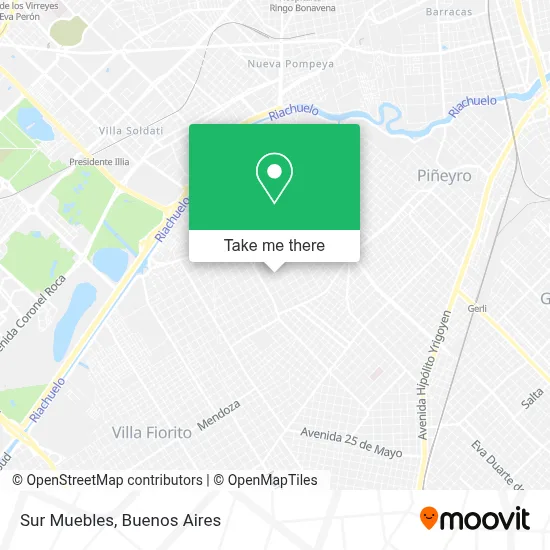 Sur Muebles map