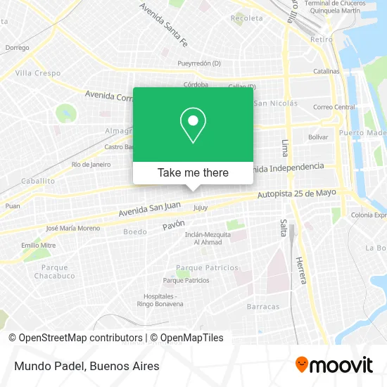 Mundo Padel map