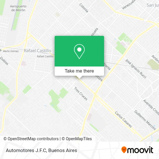 Automotores J.F.C map