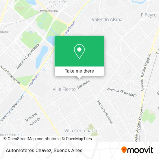 Automotores Chavez map