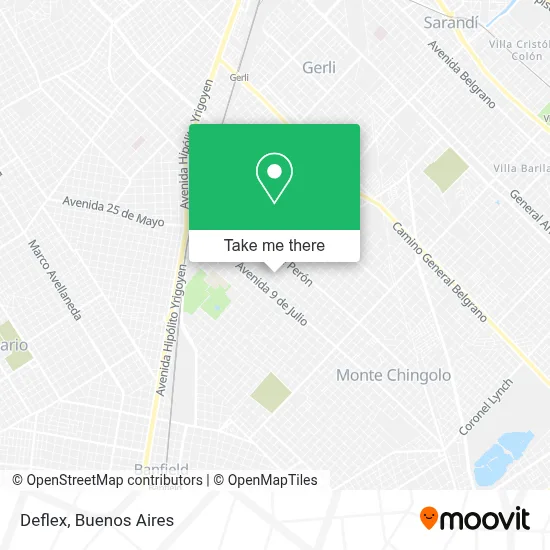 Deflex map