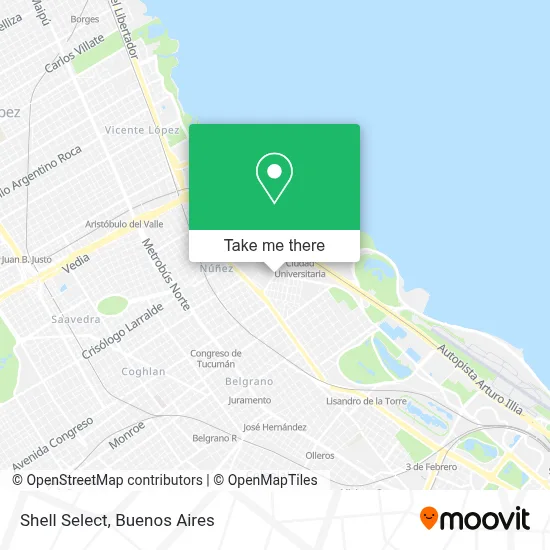 Shell Select map