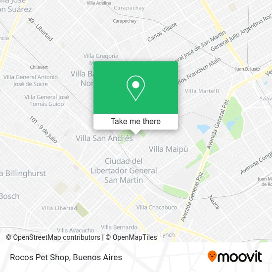 Rocos Pet Shop map
