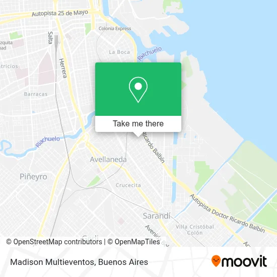 Madison Multieventos map