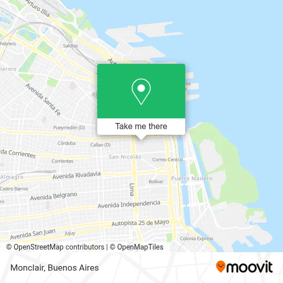 Monclair map