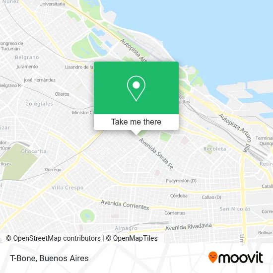 T-Bone map