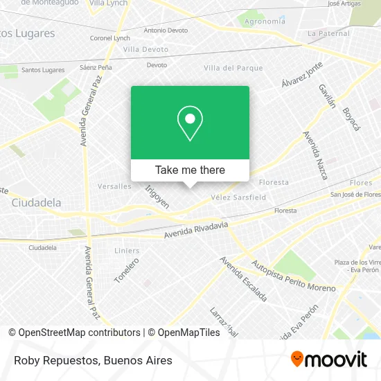 Roby Repuestos map