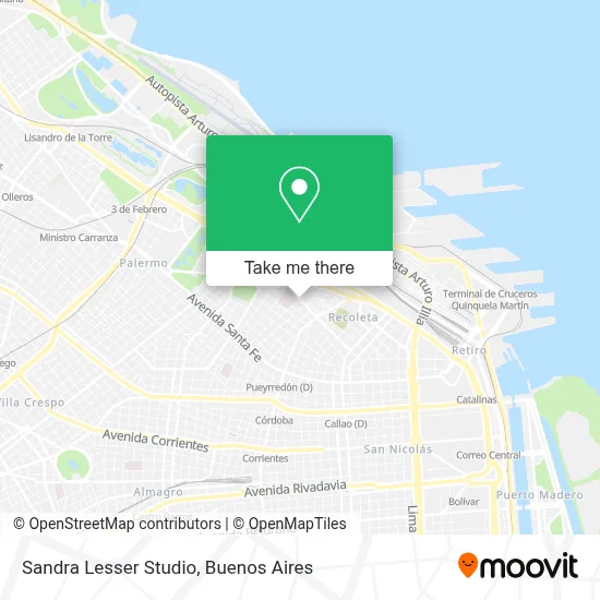 Sandra Lesser Studio map