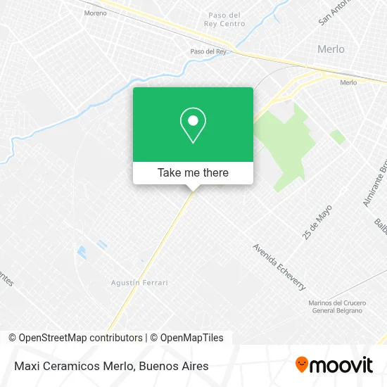 Maxi Ceramicos Merlo map