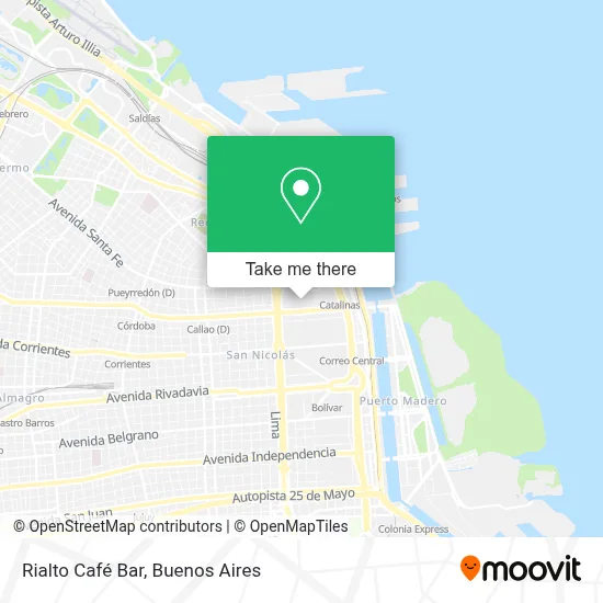 Rialto Café Bar map