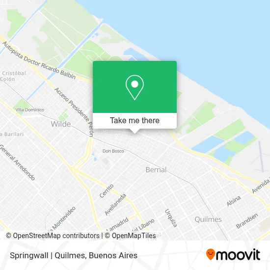 Springwall | Quilmes map