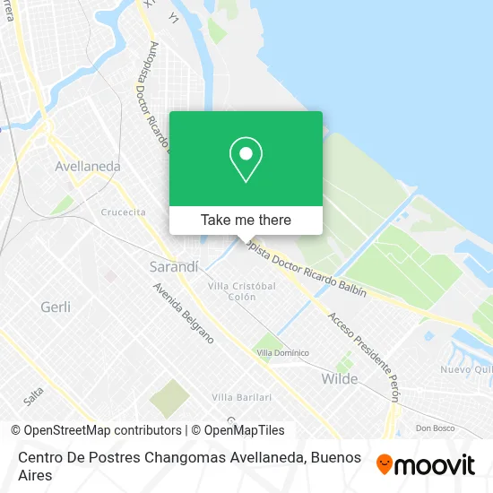Centro De Postres Changomas Avellaneda map