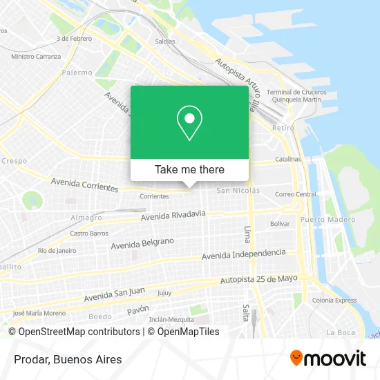 Prodar map