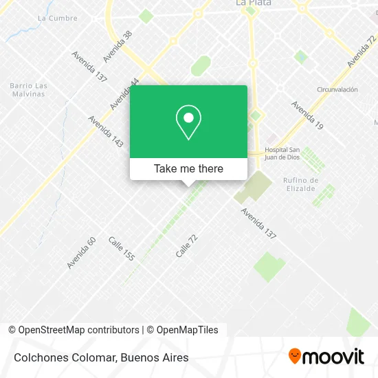 Colchones Colomar map