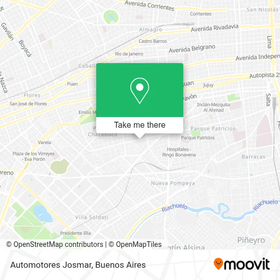 Automotores Josmar map