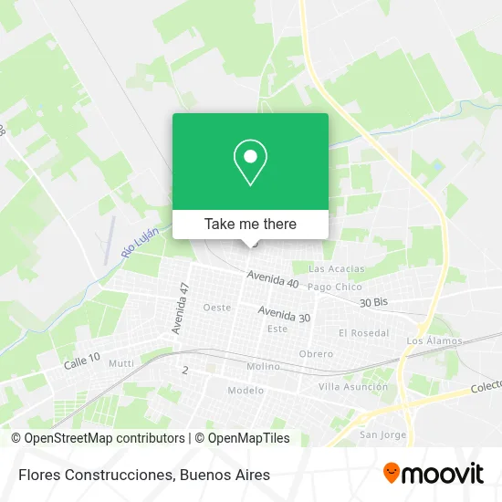 Flores Construcciones map