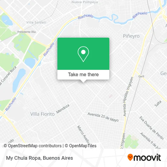 My Chula Ropa map