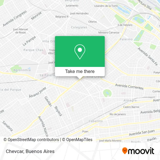 Chevcar map