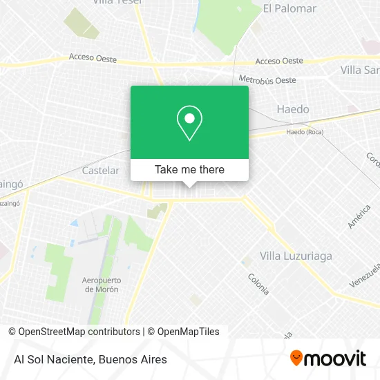 Al Sol Naciente map