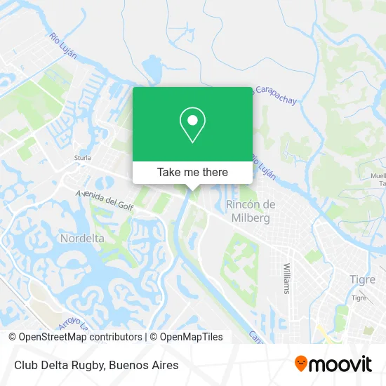 Club Delta Rugby map