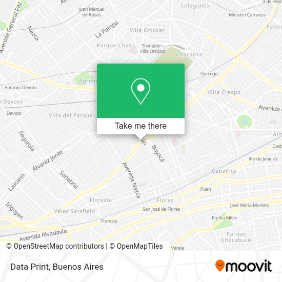 Data Print map