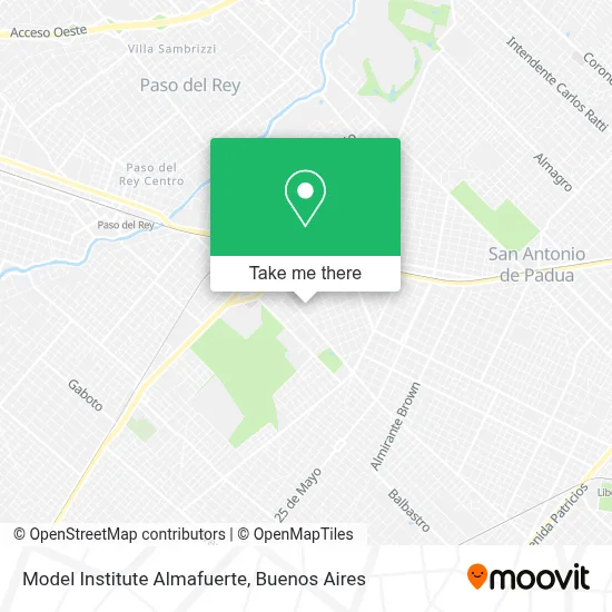 Model Institute Almafuerte map