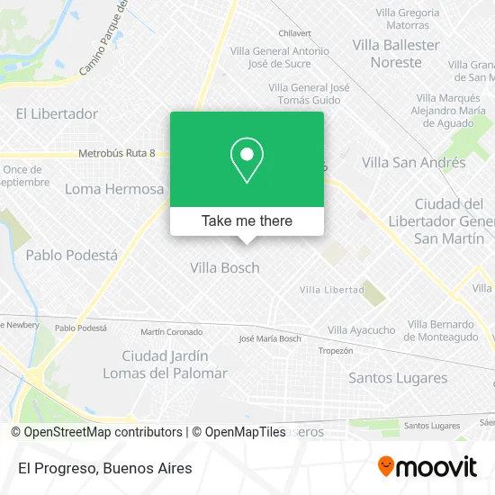El Progreso map