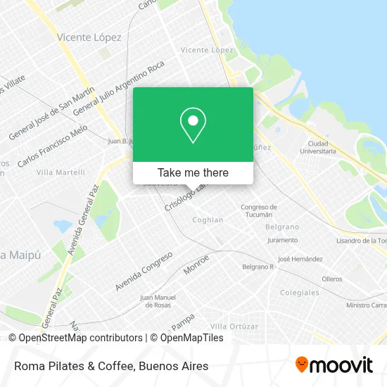 Roma Pilates & Coffee map