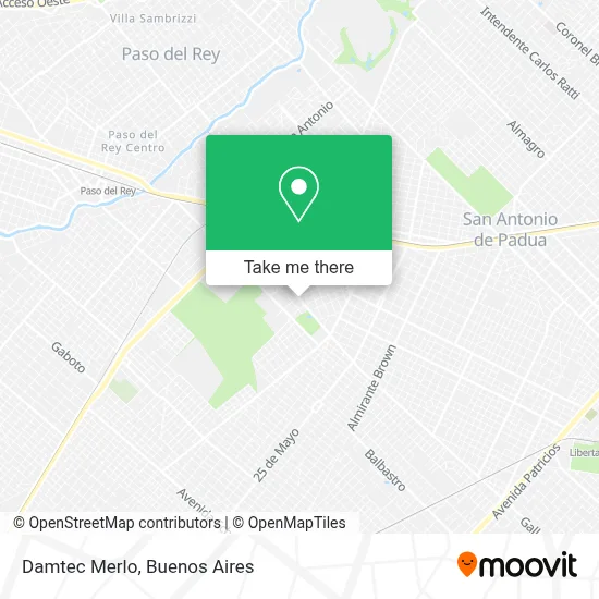 Damtec Merlo map