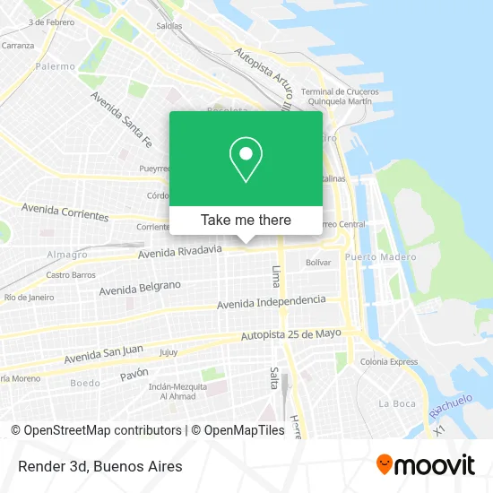 Render 3d map
