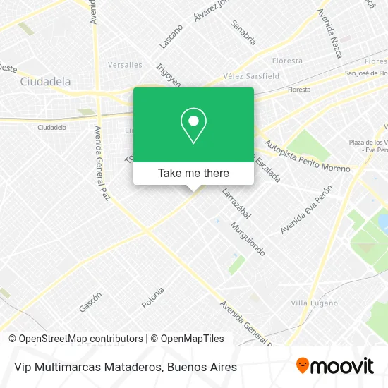 Vip Multimarcas Mataderos map