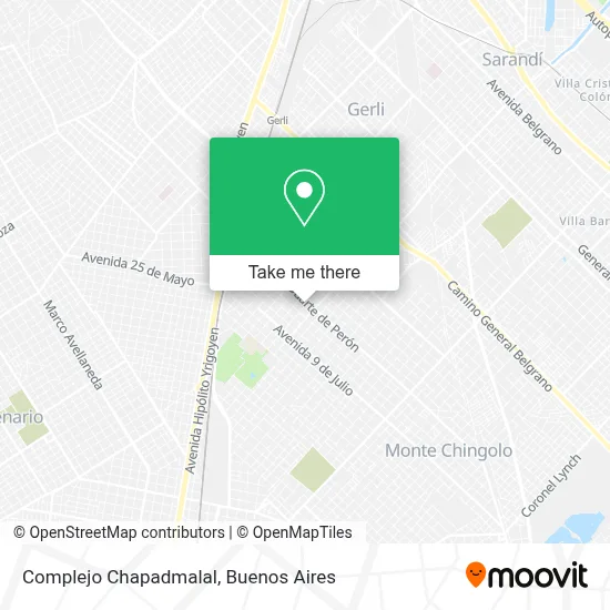 Complejo Chapadmalal map