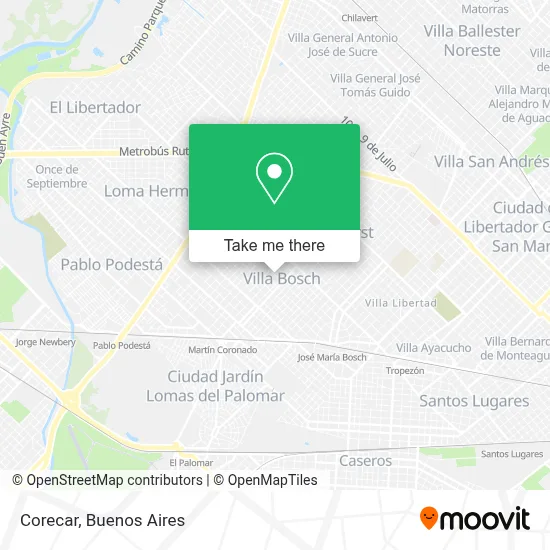 Corecar map