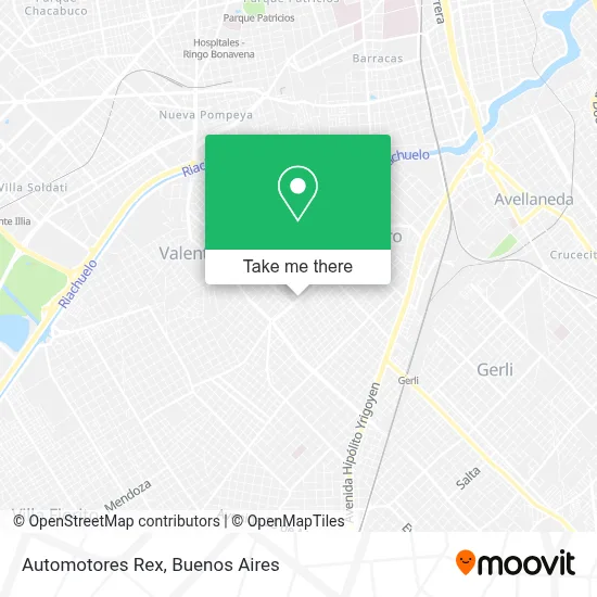 Automotores Rex map